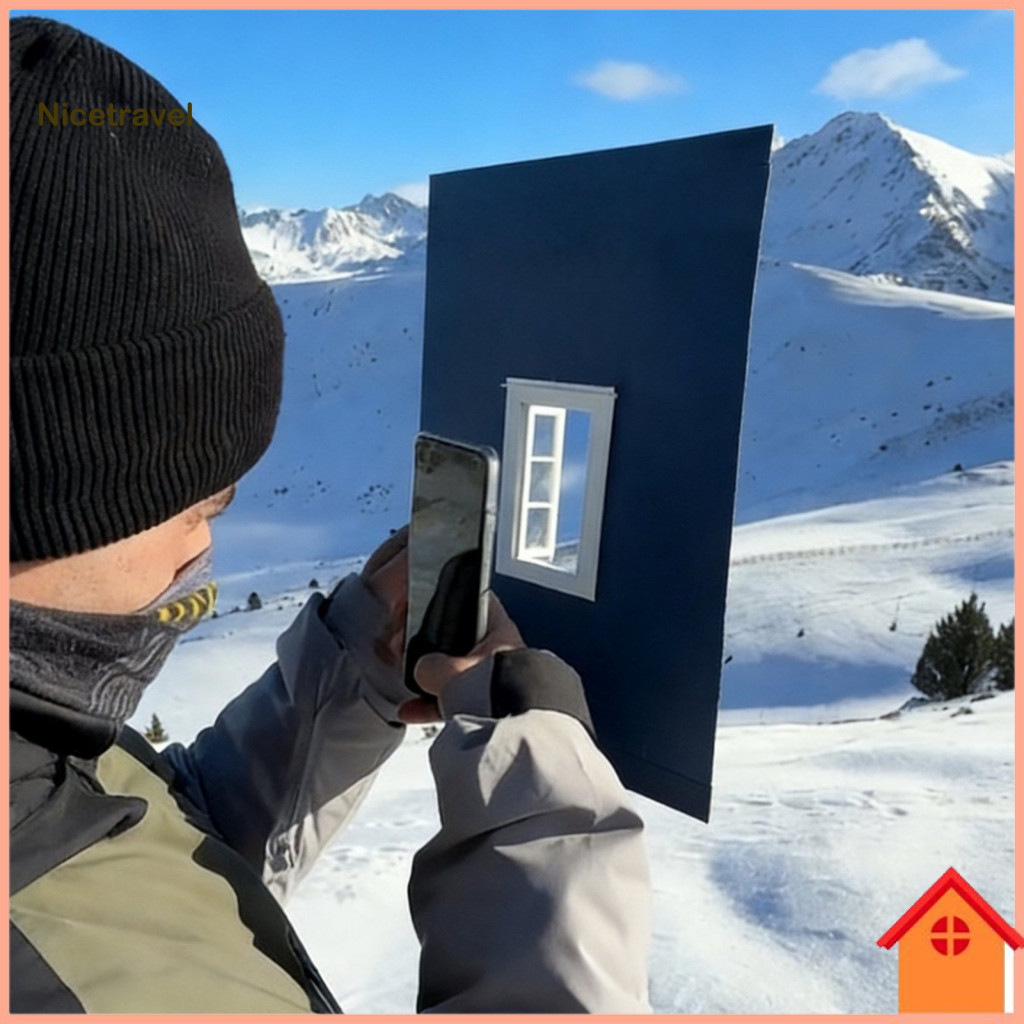 Outdoor Photo Frame Landscape Prop 3pcs Portable Window Photography Props Artistic Travel Frames for Highlighting Landsc