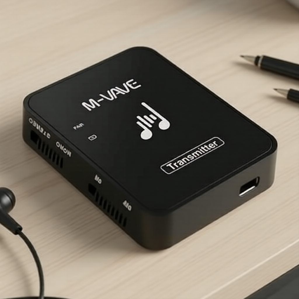 M-VAVE WP-10 Monitor de Palco Banda Transmissor Wireless, Som Limpo, Saídas Independentes, Plástico Resistente