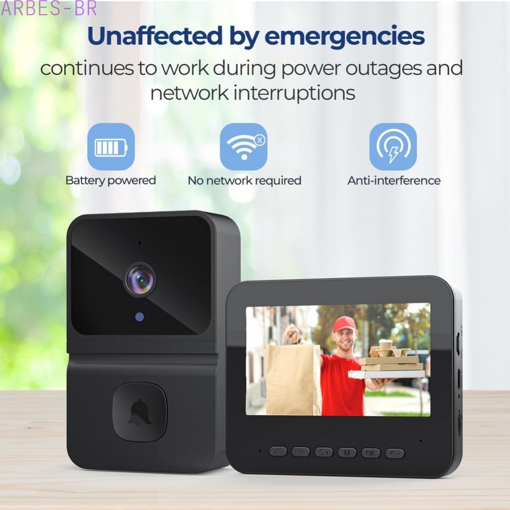 [Clearance]4.3 Inch Wireless Video Doorbell with Monitor smart two-way Way Intercom[ARBES]