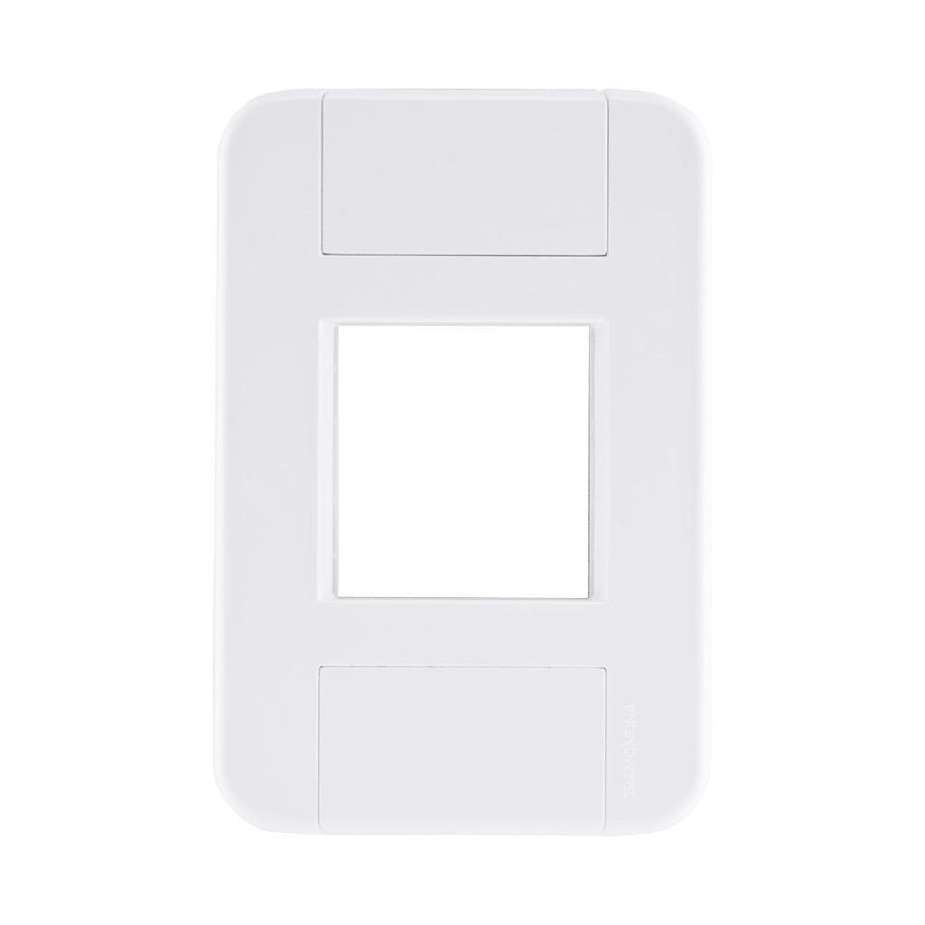 PLACA 2 POSTOS JUNTOS 4X2 TABLET BRANCA TRAMONTINA