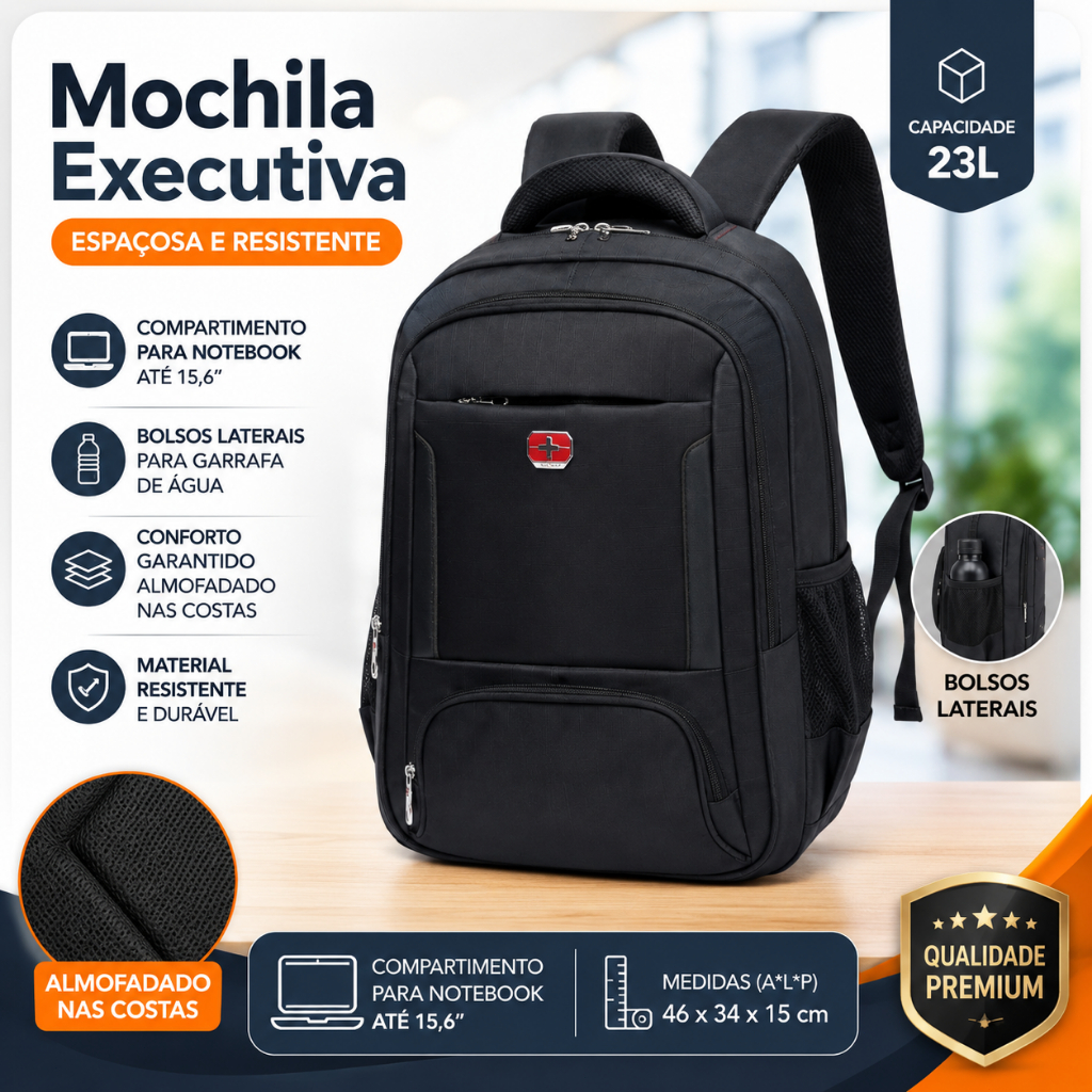 Mochila Swicky Executiva para Notebook 15,6