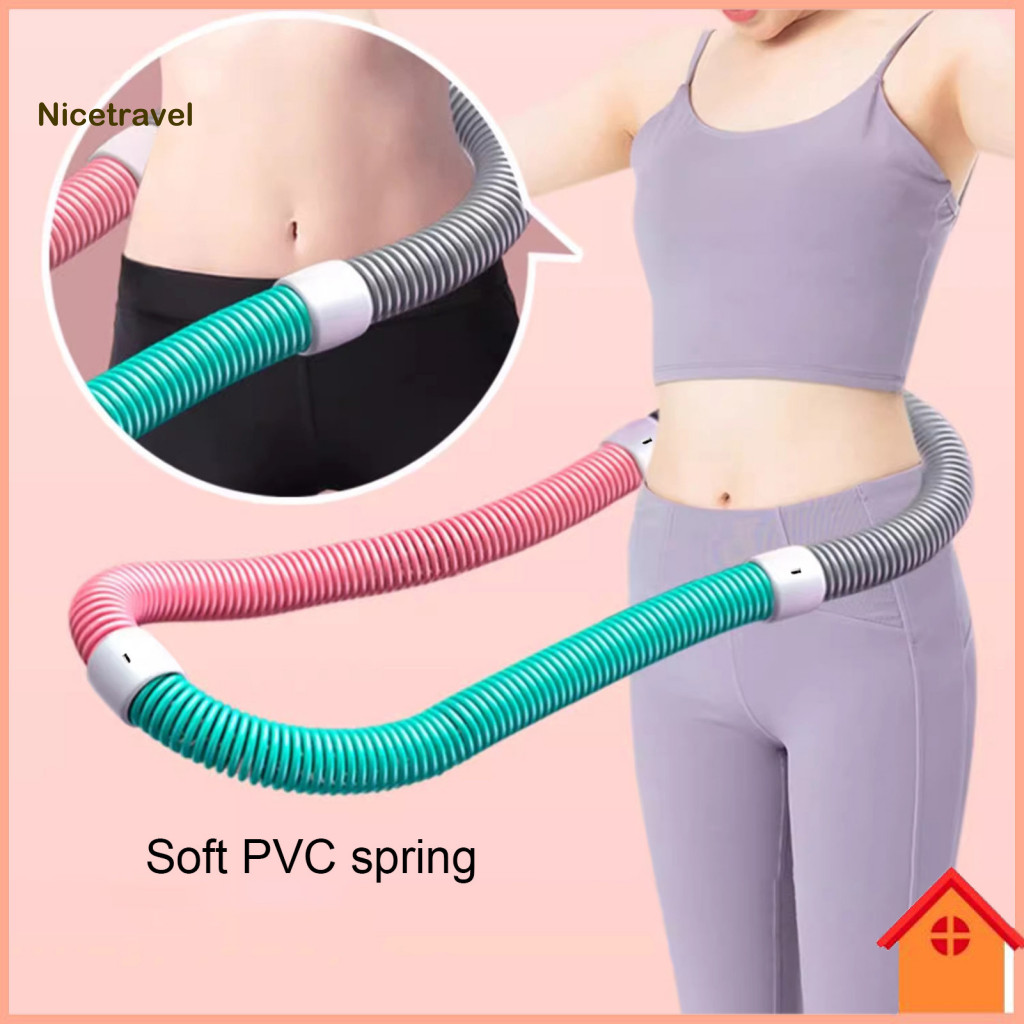 Quiet Workout Hoop Fitness Waist Weighted Soft Spring Foldable Exercise for Men Women Portable Home Gym Equipment for Ef