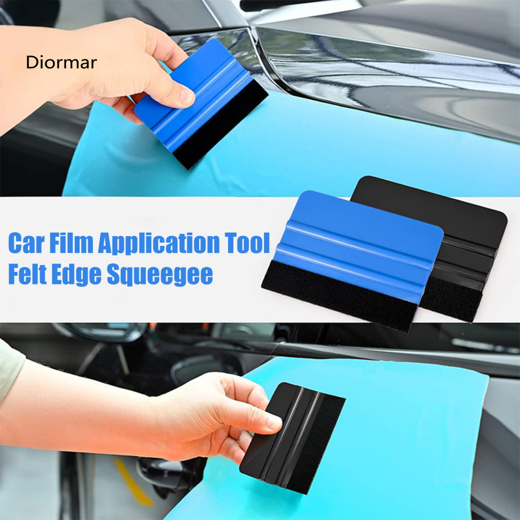 Car Film Application Tool Window Tint Applicator 5pcs Set – Professional Felt Edge Squeegee for Glass Vinyl Wrap Prote