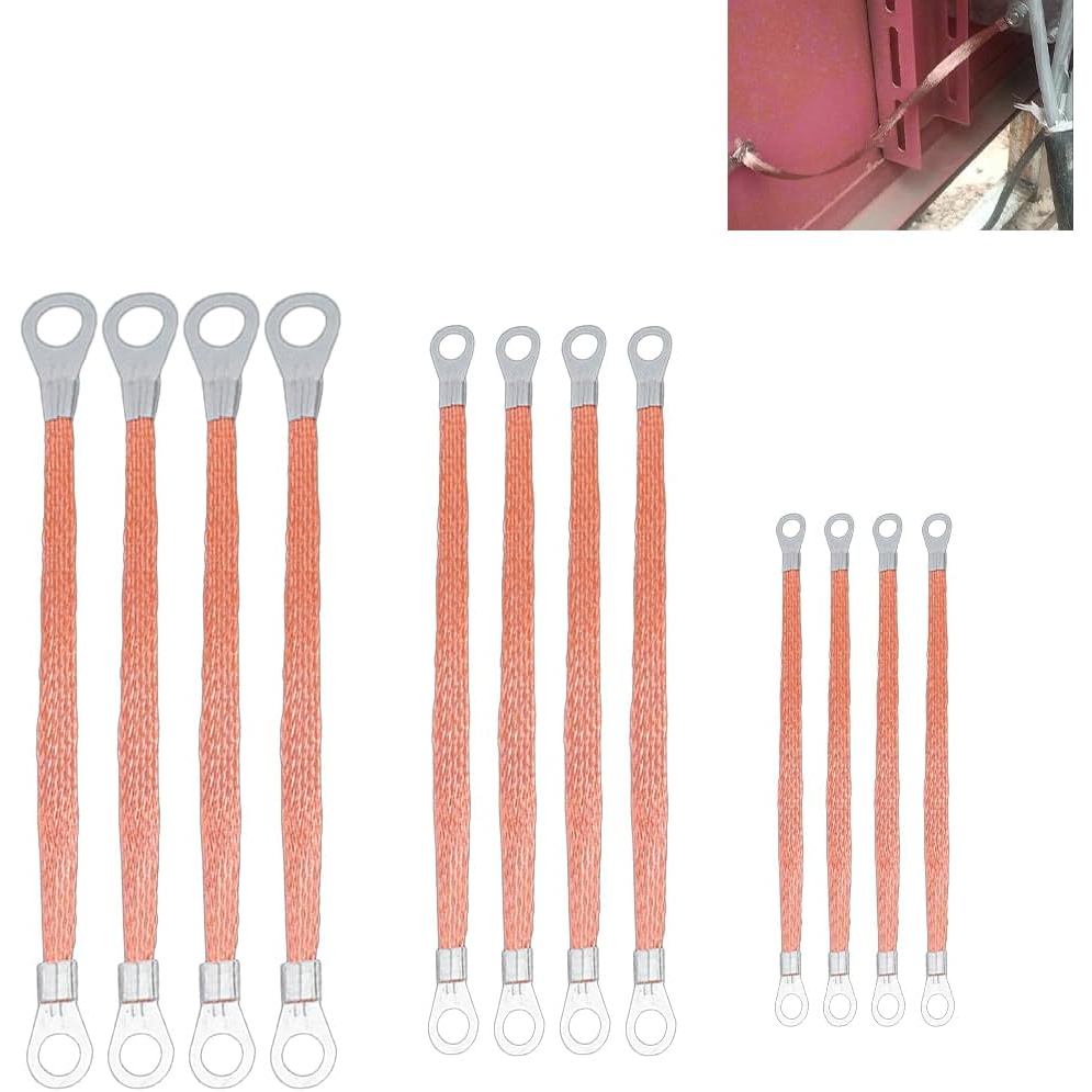 12 Pcs Universal Ground Strap Automotive, 11.8