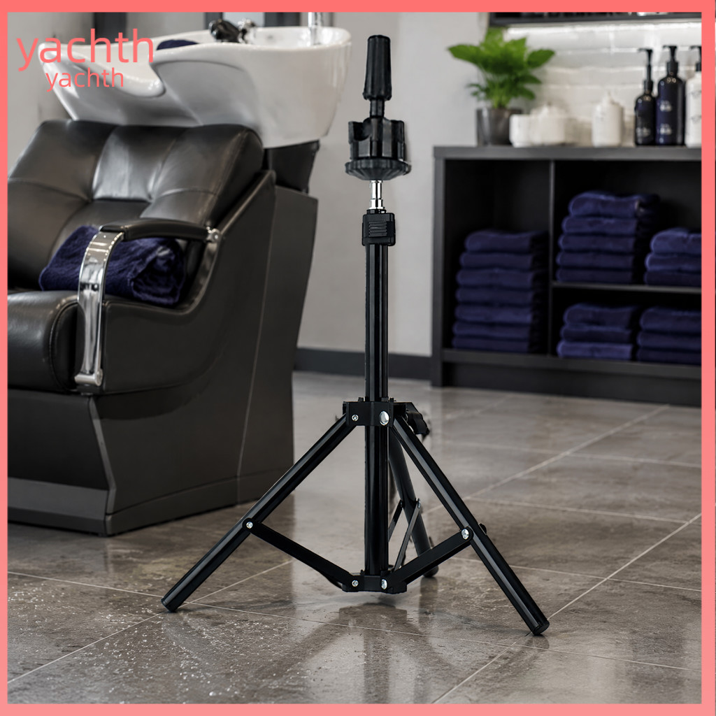 Barber Training Wig Stand Adjustable Aluminum Alloy Tripod Durable Mannequin Head Holder for Cosmetology Hairdressing Re