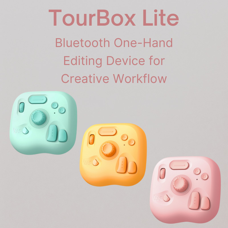TourBox Lite Entry-Level Bluetooth Left-Hand Device for Creative Workflow