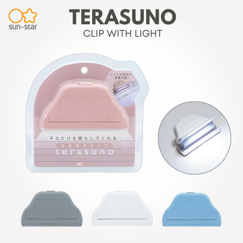SUN-STAR Stationery TERASUNO Clip with Light, LED Paper Clip Portable Stationery for Notes Organization