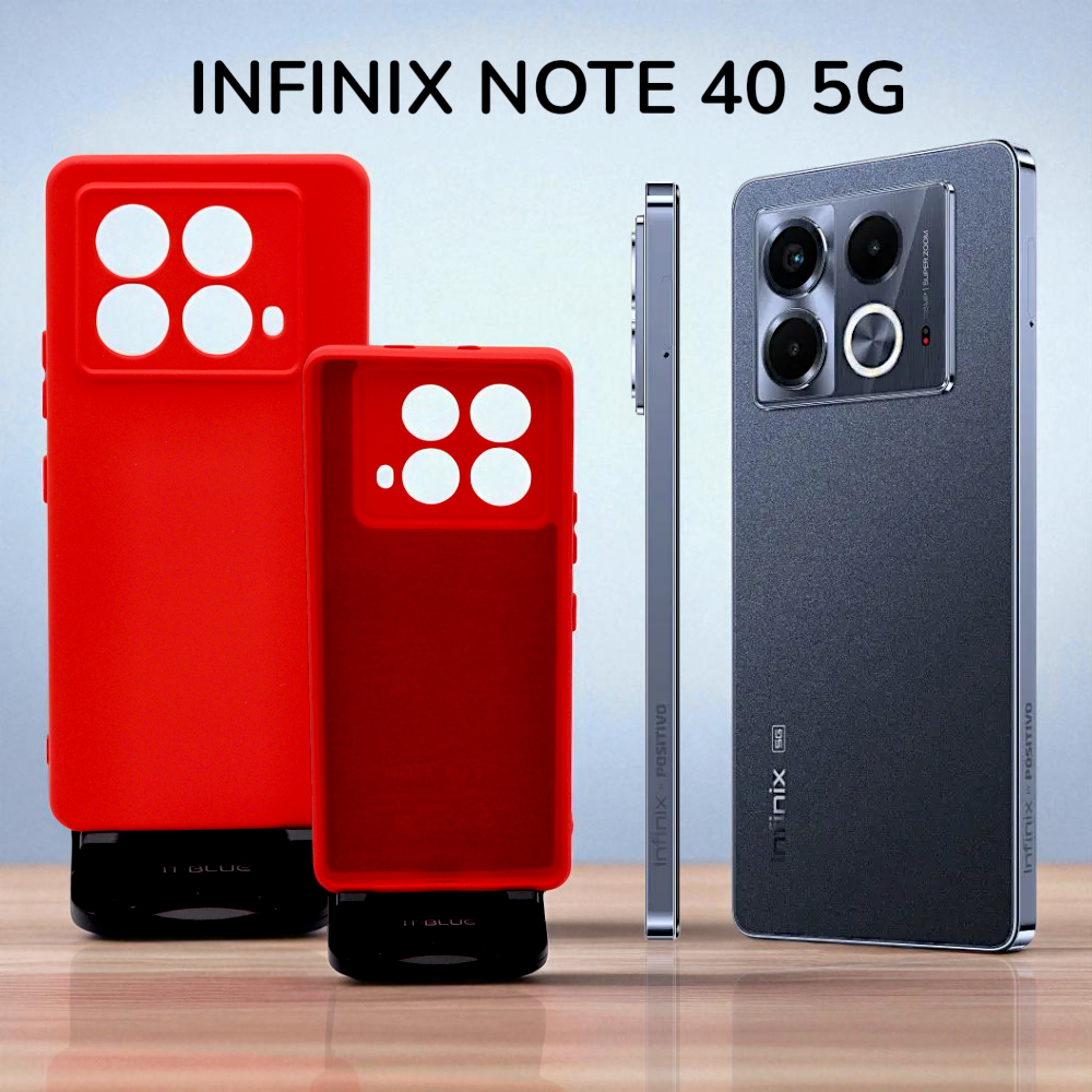 Capa Silicone Com Proteção De Câmera Para Infinix Note 40 5g