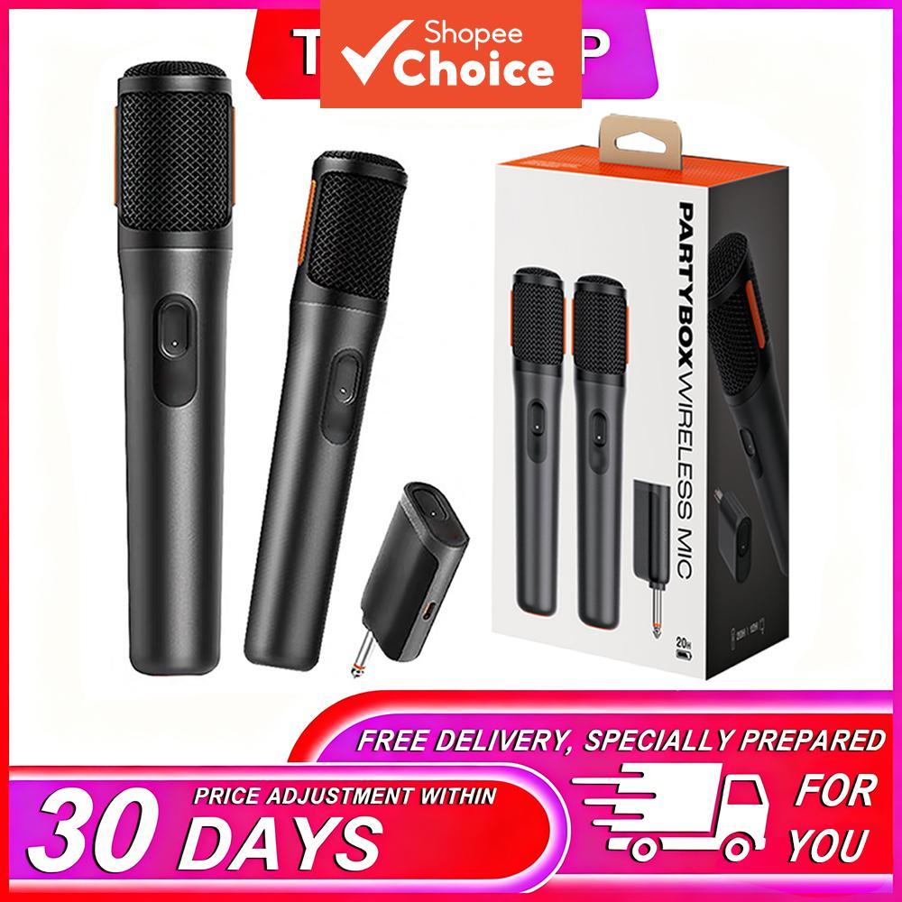 Sistema de Microfone Digital Sem Fio Duplo TAVOSOP para Sistema de Áudio PartyBox