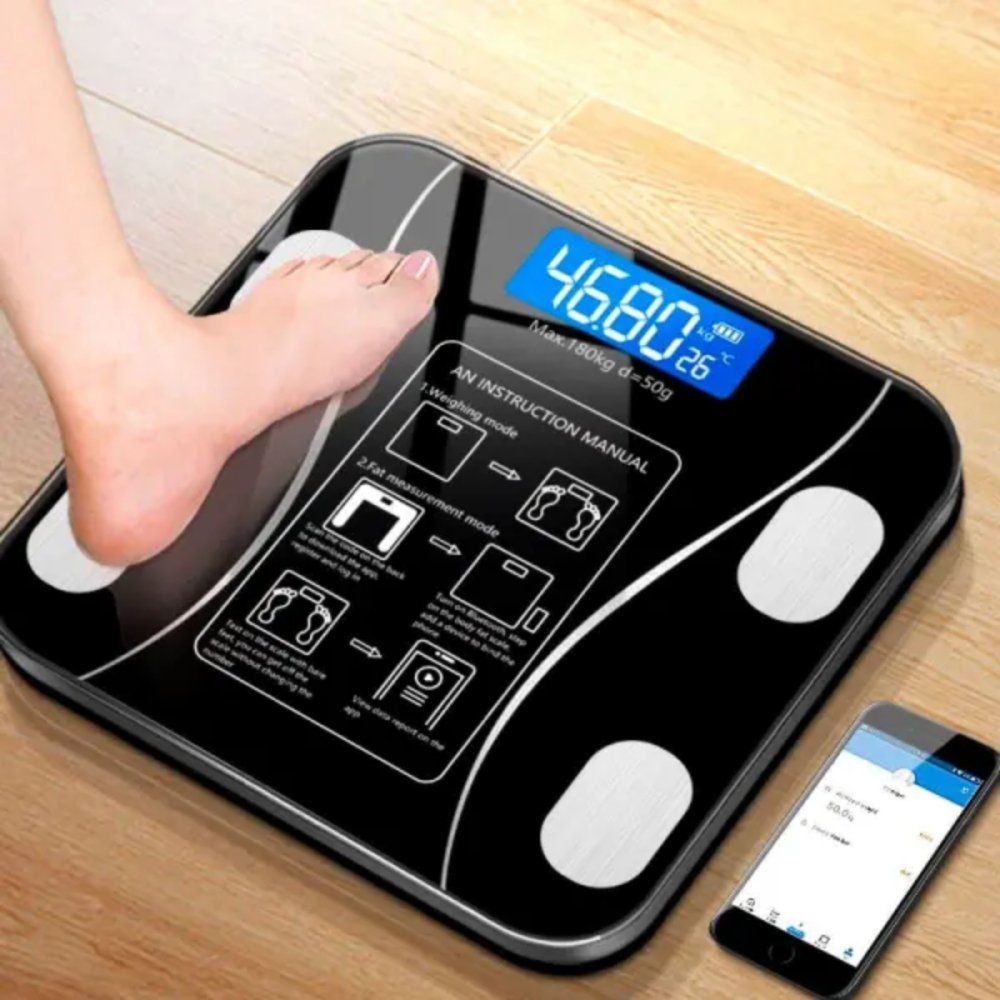 Balança Digital Bioimpedancia Bluetooth Saúde Monitoramento Smartphone