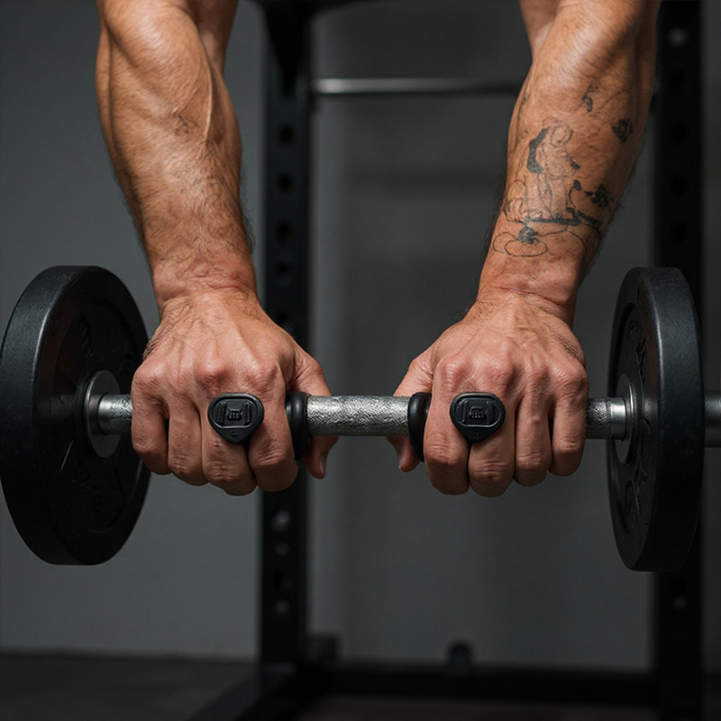 Grip Único Entre os Dedos Academia Premium Borracha Seguro Original Garantido
