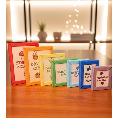 Kit Moldura para Fotos Polaroid, Instax e Digital | Lembrancinha Presente Criativo