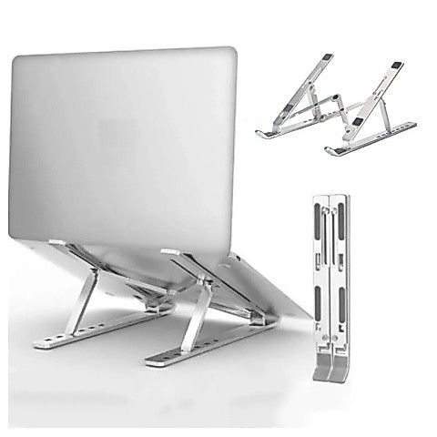 Laptop stand Base, suitable for laptops and tablets, made of aluminum alloy, foldable and portable