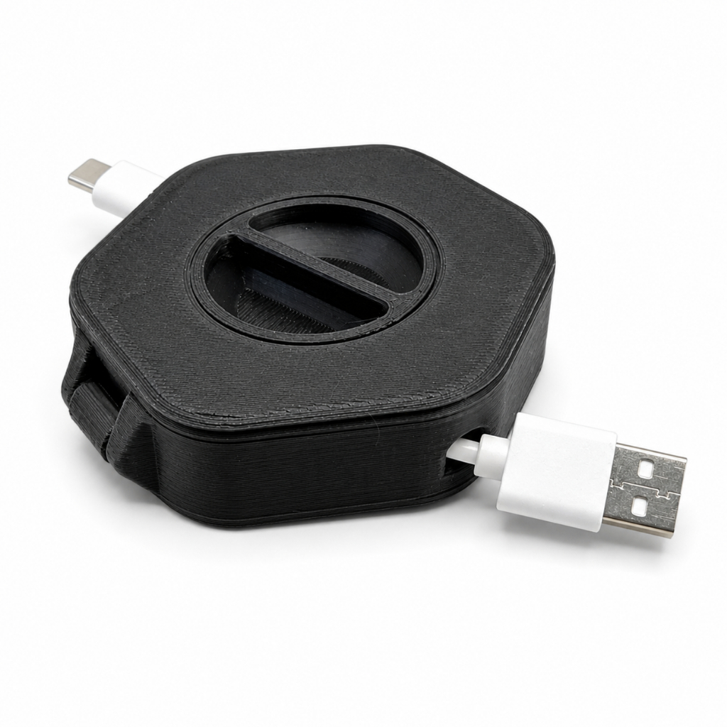 Enrolador De Cabo USB Organizador de cabo USB Portátil Com Tampa