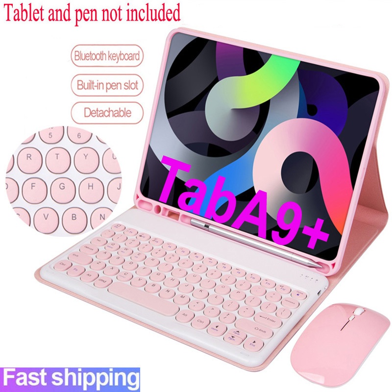 Estojo Com Teclado Para Samsung Galaxy A9 + A9 Plus SM-X210 X216 Bluetooth Magnético Removível Sem Fio Capa Mouse