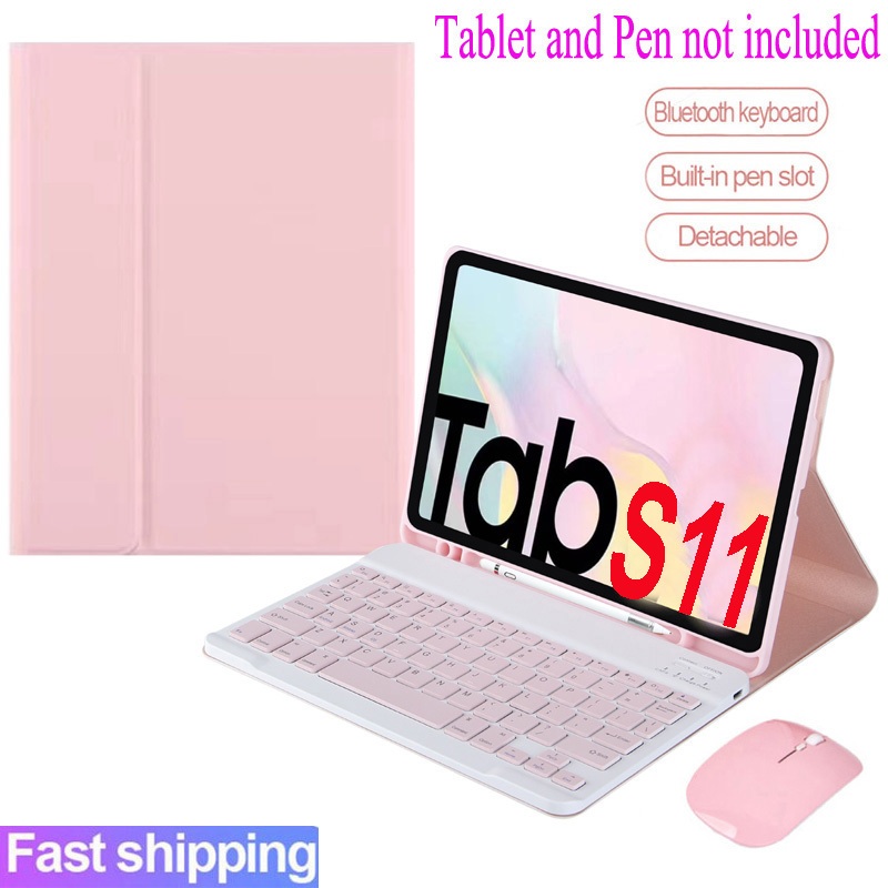 Capa Com Teclado Para Samsung Galaxy Tab S11 2025 Magnético Sem Fio Bluetooth Mouse Invólucro