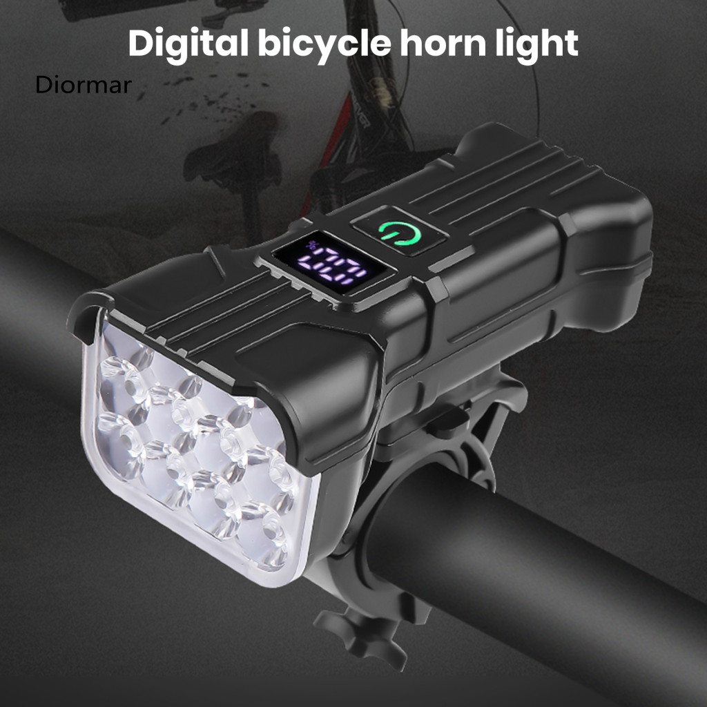 Adjustable Bike Light Super Bright Rechargeable Led Headlight with High Lumens Digital Display Ipx4 Waterproof Night Rid