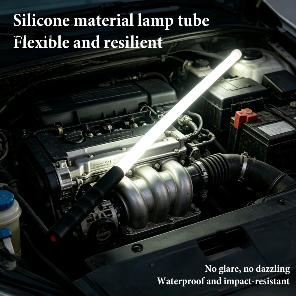 Rechargeable Work Light Bendable Led Strip 22 Inch Flexible Gooseneck Inspection Lamp for Car Repair Adjustable for Mech