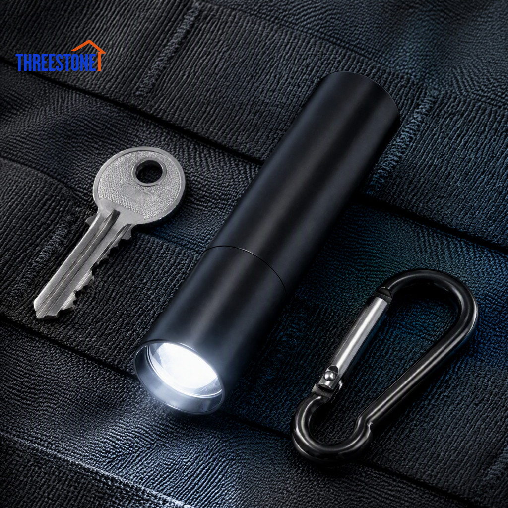 Mini Rechargeable Flashlight Small Zoomable Led Light 3 Modes Adjustable Focus Portable Bright Torch for Camping Emergen