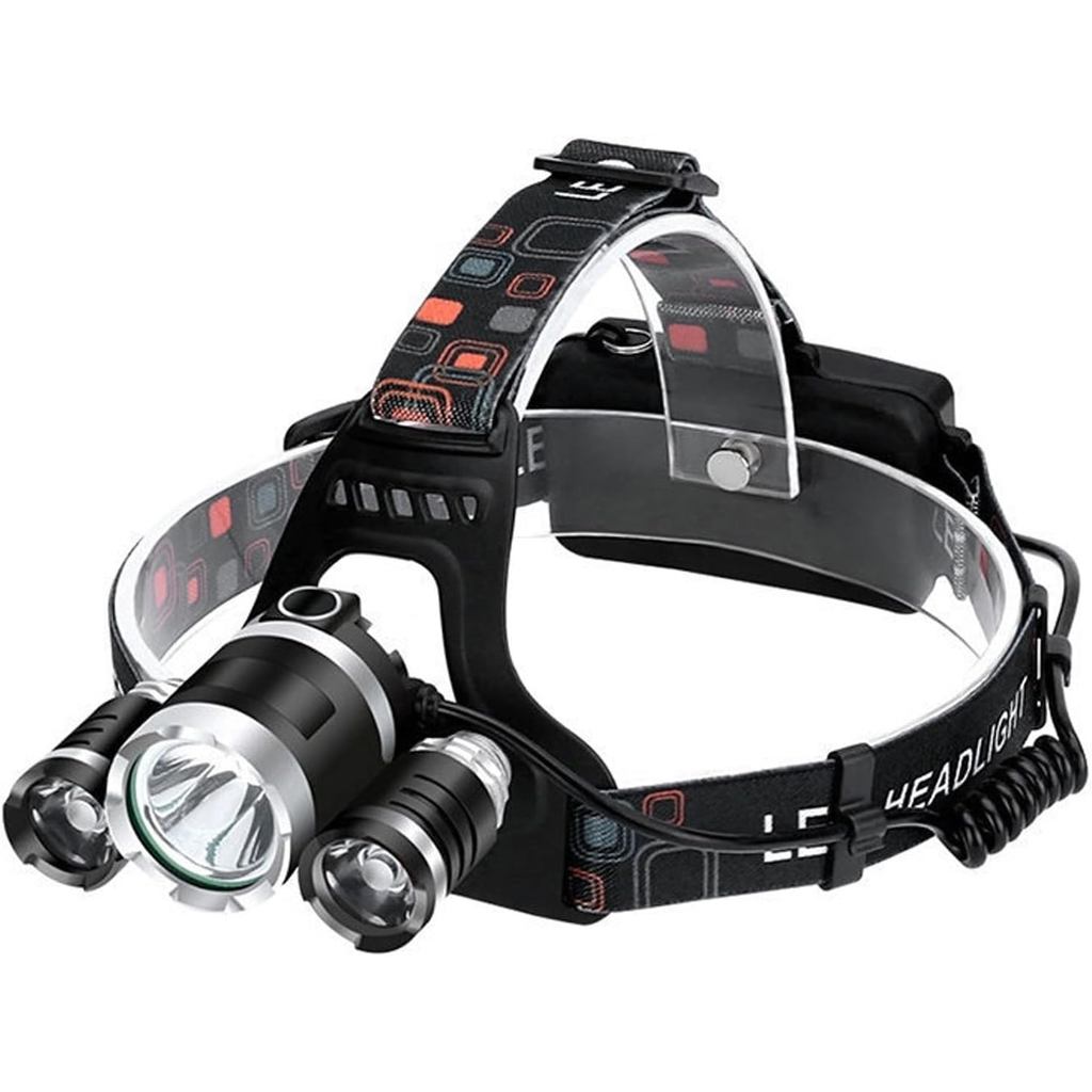 Head Lamps Led Rechargeable Super Bright, Waterproof Adjustable 90° Rotating Lights for Forehead, Portable Headlamp