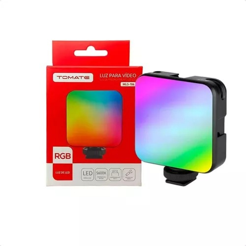 Luz Para Vídeoluz De Preenchimento De Led RgbmLG-106 Estrutura Preto Luz Rgb videos