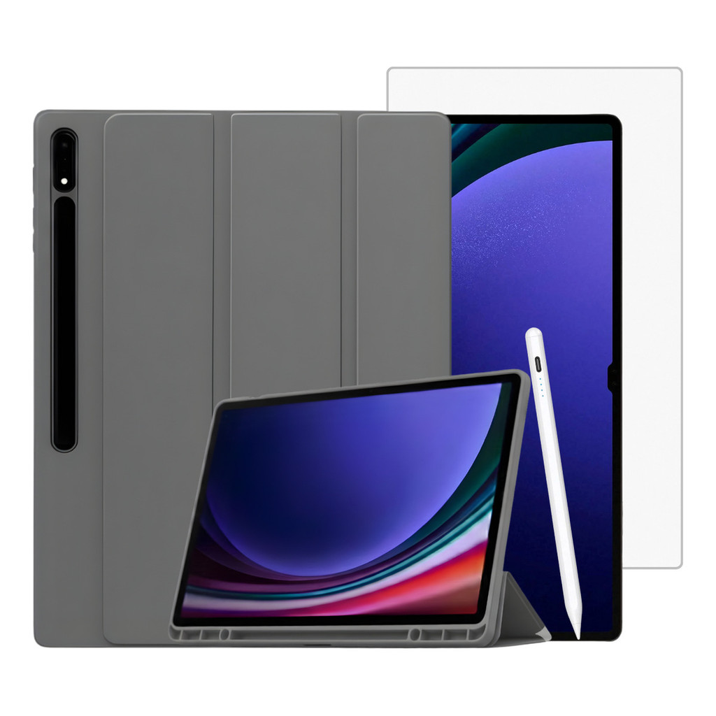 Kit Capa Smart Caneta Pencil E Pelicula Para Galaxy Tab S9 Ultra