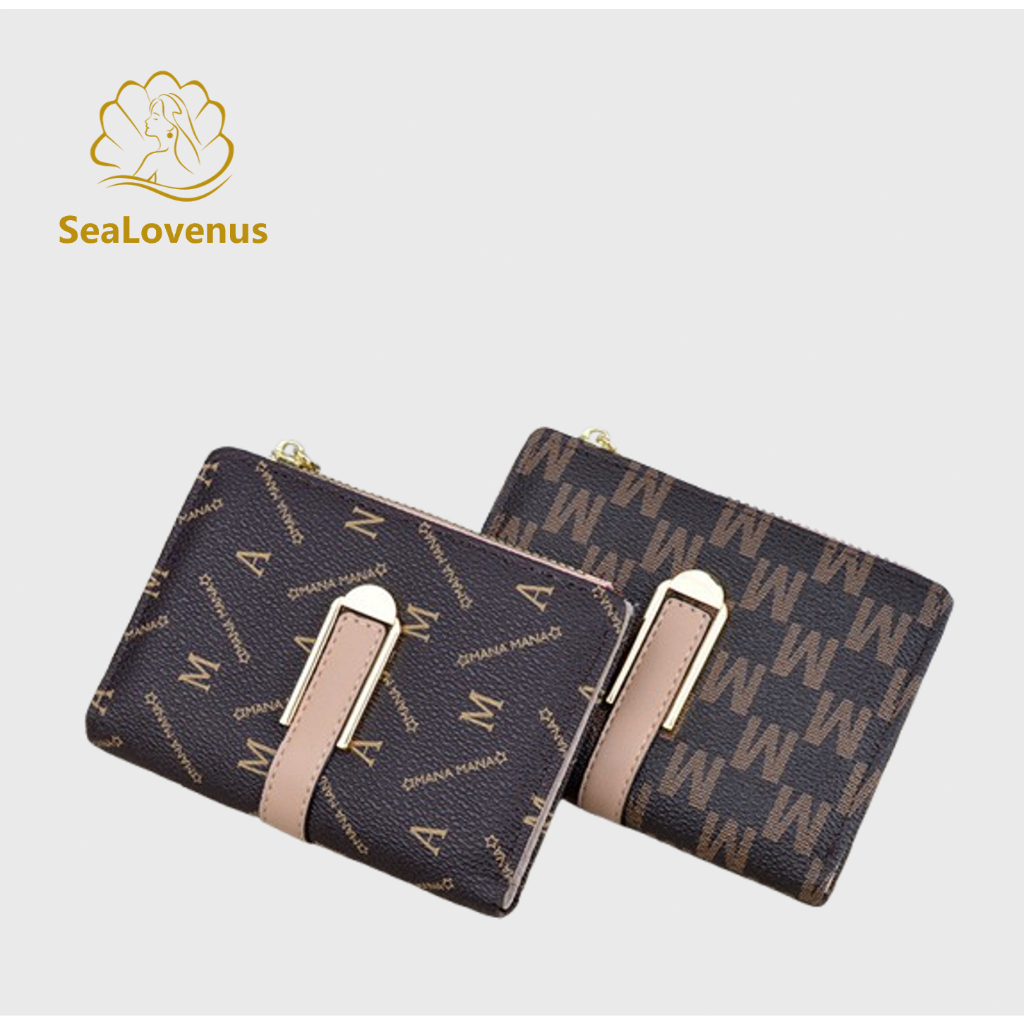 PU Foldable Coin Purse & Classic Style & porta-moedas com zíper