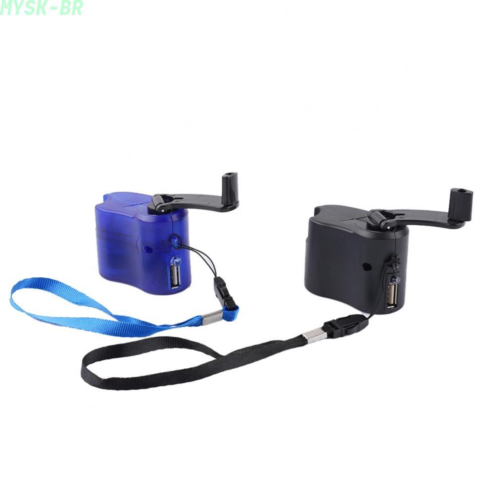 [MYSK]Hand Crank USB Charger Generator Portable Power Backup for Mobile Phone Charging