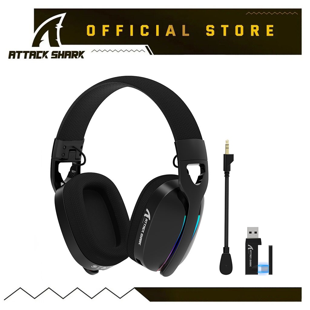 ATTACK SHARK L90 Foldable RGB Ultra-Light Tri-Mode Gaming Headset