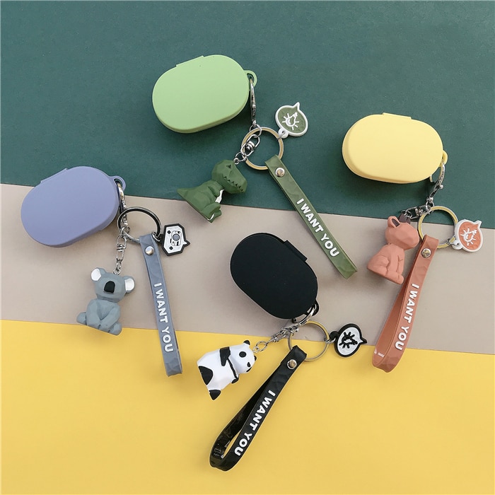 Cute Panda Rabbit Silicone Cover for Xiaomi MI Redmi AirDots Case for Air Dots 2 S 3 Wireless Bluetooth Earphone Case
