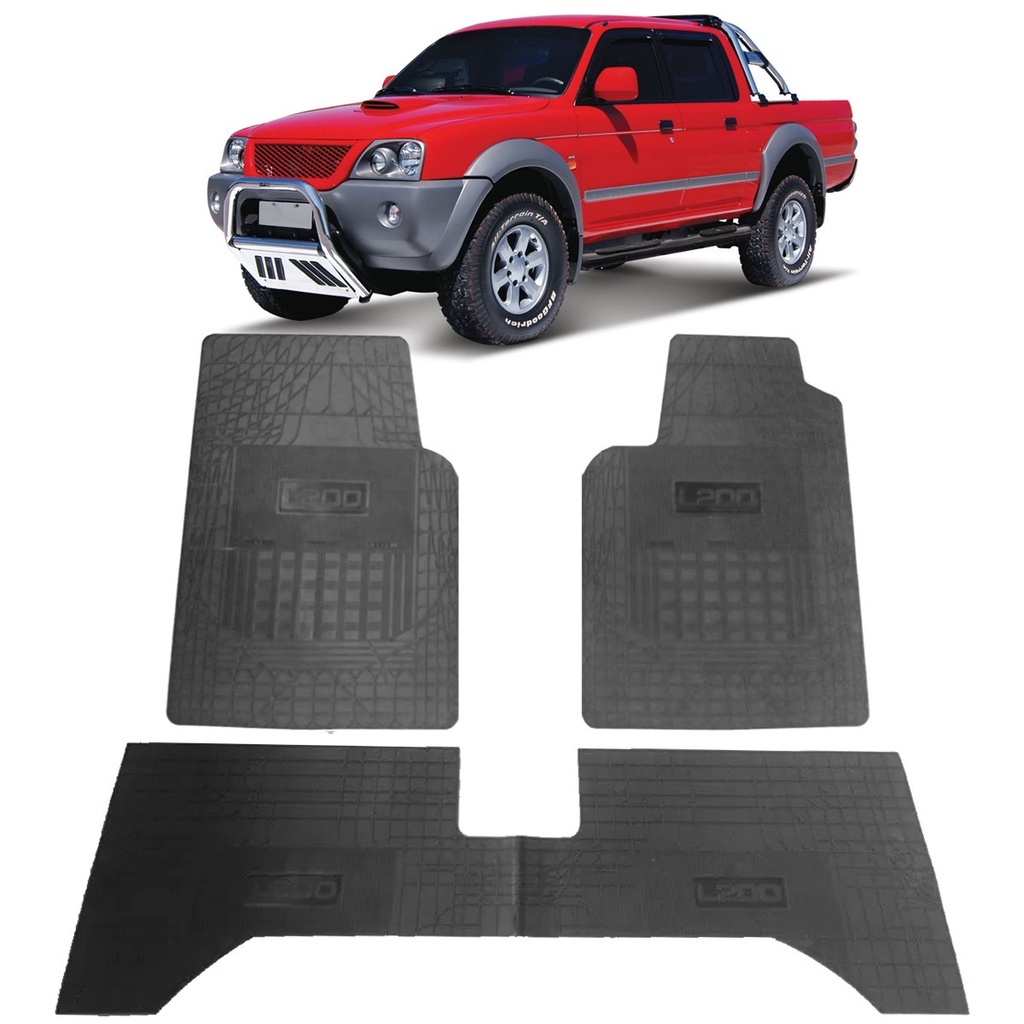 Jogo Tapete Borracha Reforçado Mit L200 Automátic 04 a 2012