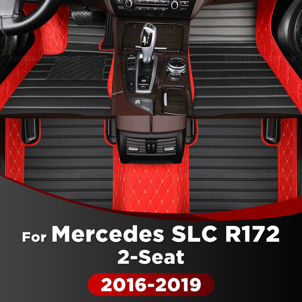 Para Mercedes Benz SLC Classe R172 (2 Lugares) 2016-2019 17 18 Tapetes De Carro Personalizados Almofadas De Pé Automátic