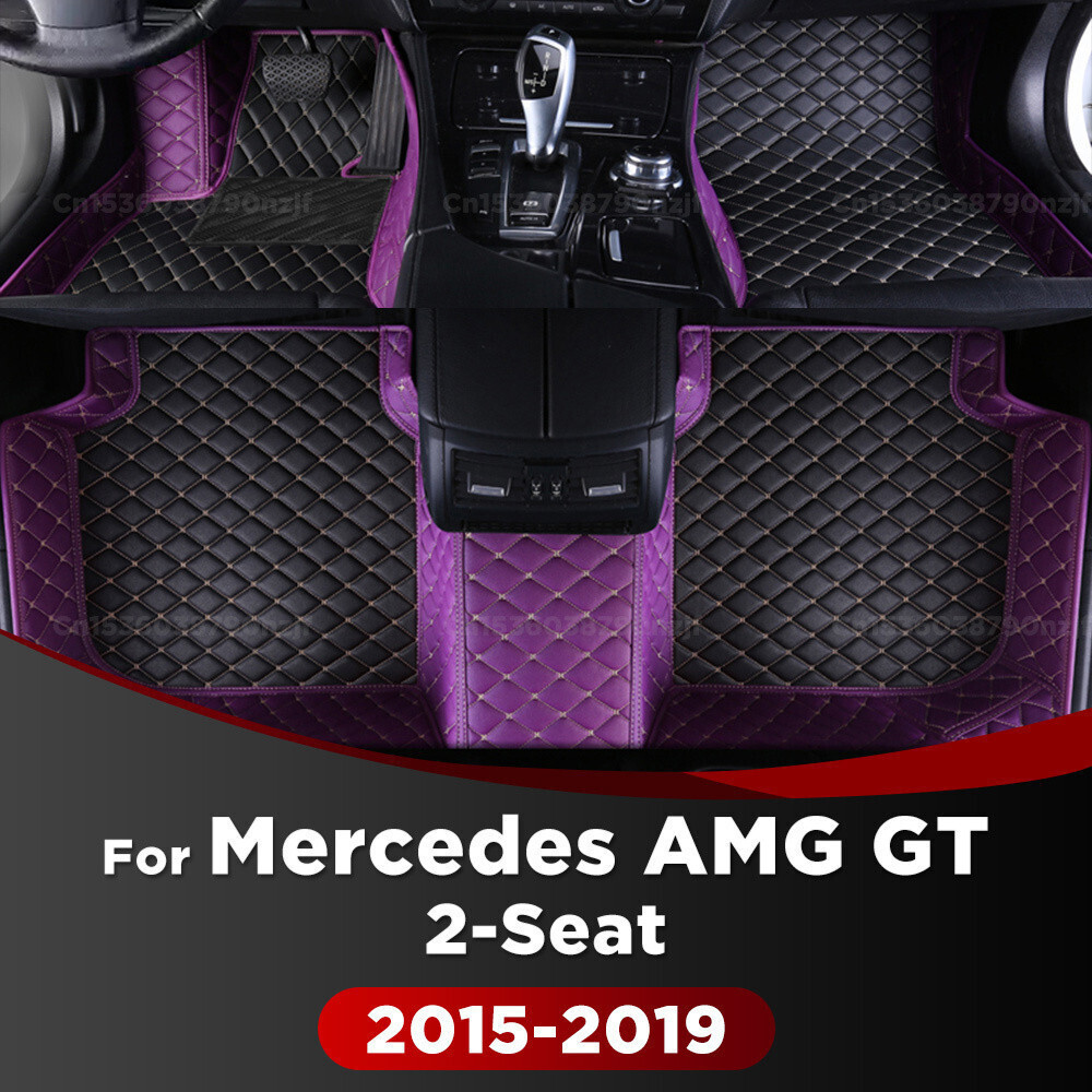 Para Mercedes Benz AMG GT C190 (2 Assentos) 2015-2019 16 17 18 Tapetes De Carro Personalizados Almofadas De Pé Automátic