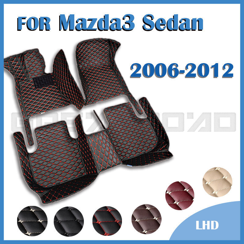 Tapetes De Carro Para Mazda 3 2006 2007 2008 2009 2010 2011 2012 Almofadas De Pé Personalizadas Capa De Tapete Automátic