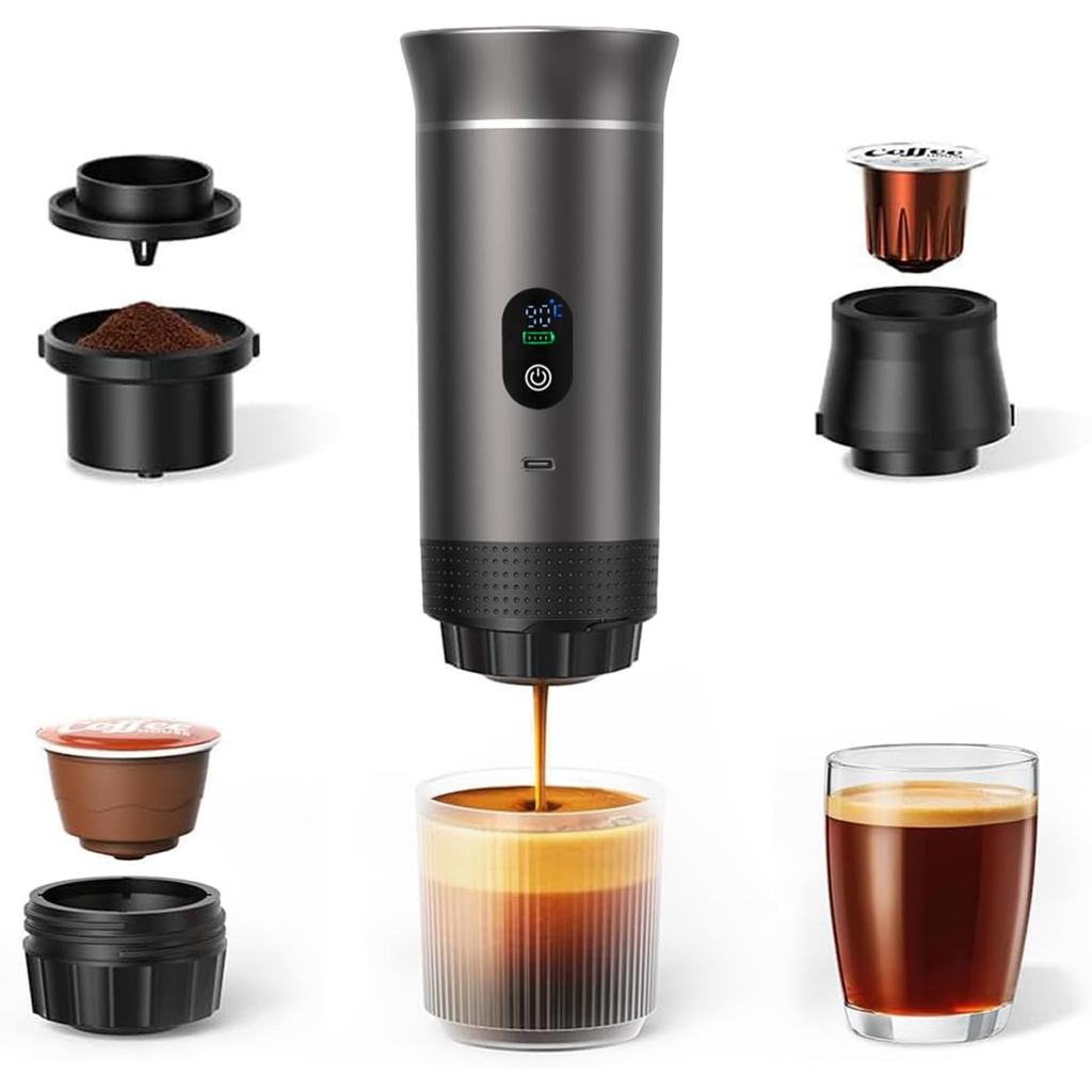 Máquina Café Expresso Portátil 3em1 Para Viagem Cabo Usb-...