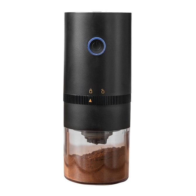 Moedor De Café Elétrico Portátil Potente Recarregável Com Cabo USB