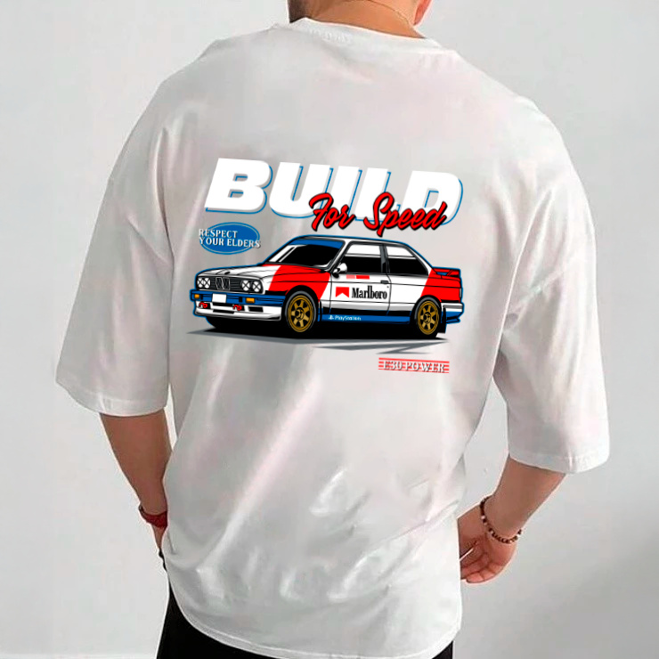 Camiseta Premium Streetwear Estampa Car Build For Speed Lançamento