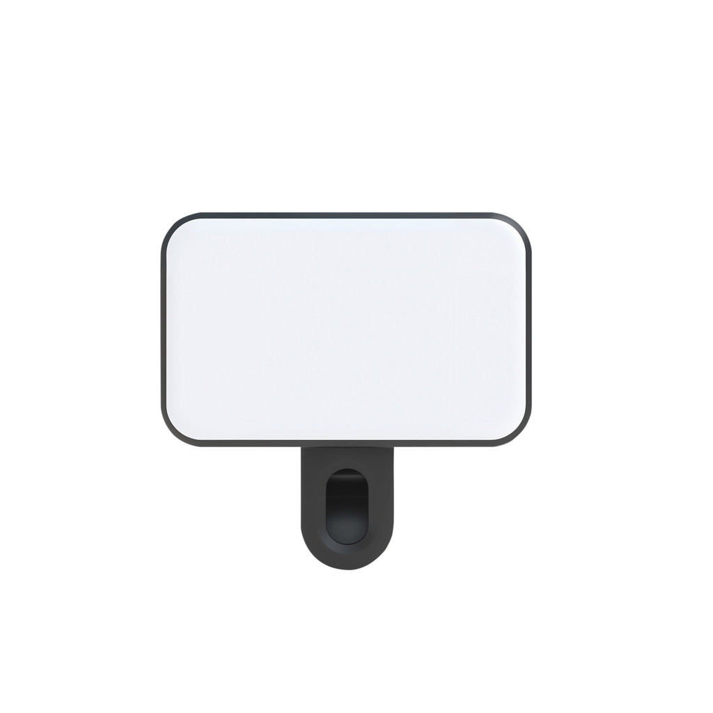 Gshield Luz de Selfie Recarregável Clip-On LED RGB com Modos Ajustáveis de Iluminação, Armor