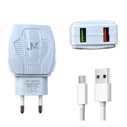 Carregador Micro Usb 5.1A Com 2 Entradas USB Fast Charger