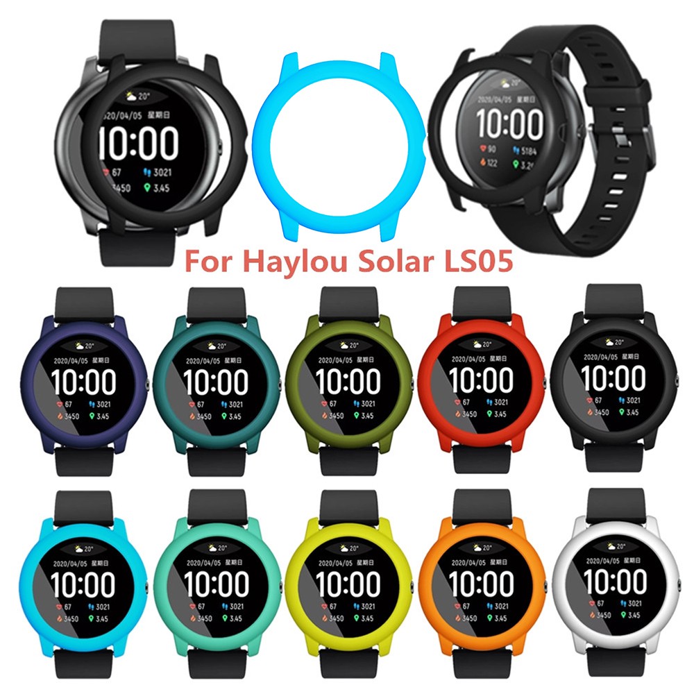 Smartwatch para ls05 haylou solar relógio inteligente pc proteja capa shell para for xiaomi haylou protetor de vidro solar quadro caso