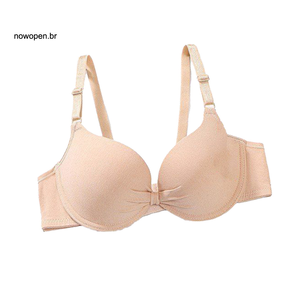 Fuller Bust Bra Wide Elastic Strap Women’s Push-up Underwire Padded Plunge T-shirt with Adjustable Straps Supportive L
