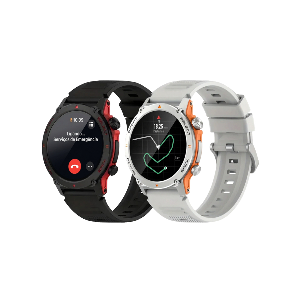 Smartwatch PEJE ZW13 Bluetooth Android iOS WhatsApp Fitness Monitor Cardíaco À Prova D’Água 3ATM GPS