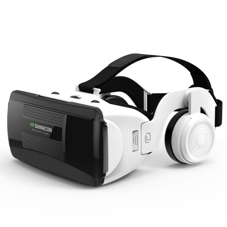 Óculos De Vídeo 3D De Realidade Virtual VR SHINECON G06EB Adequados Para Smartphone De 4.7 Polegadas-6.1 Com Fone De Ouv