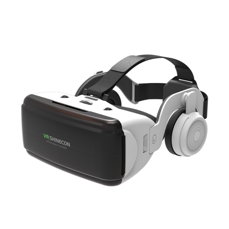 Óculos De Vídeo 3D De Realidade Virtual VR SHINECON G06E Adequados Para Smartphone De 4.7 Polegadas-6.1 Com Fone De Ouvi