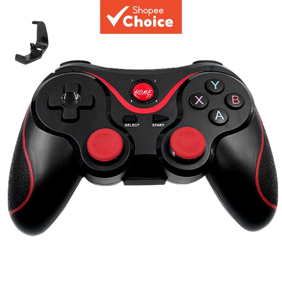 Joystick Ergonômico X3 Sem Fio com Suporte para Celular - Controle para Jogos Android/Smartphone/PC/TV