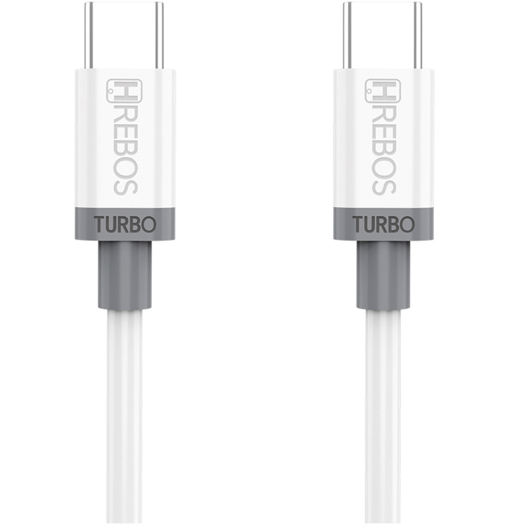 Cabo USB-C para USB-C Turbo 3.1A 3 Metros HREBOS CB-350C CB 350C