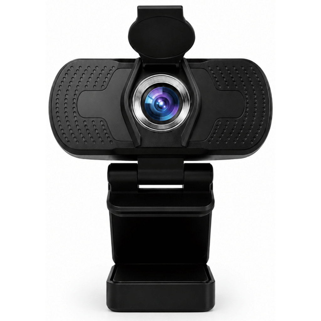 Câmera Webcam Pro Full Hd Microfone Embutido Anti Ruido Videoconferência Tampa Privacidade USB Plug Play Streaming
