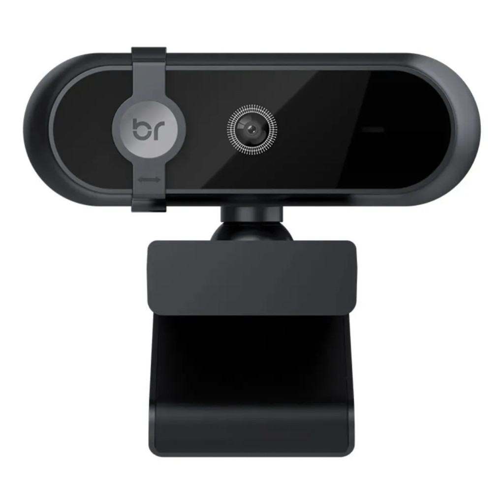 Webcam Bright USB 2K 2560x1440 com Microfone e Tampa para Lente WC577