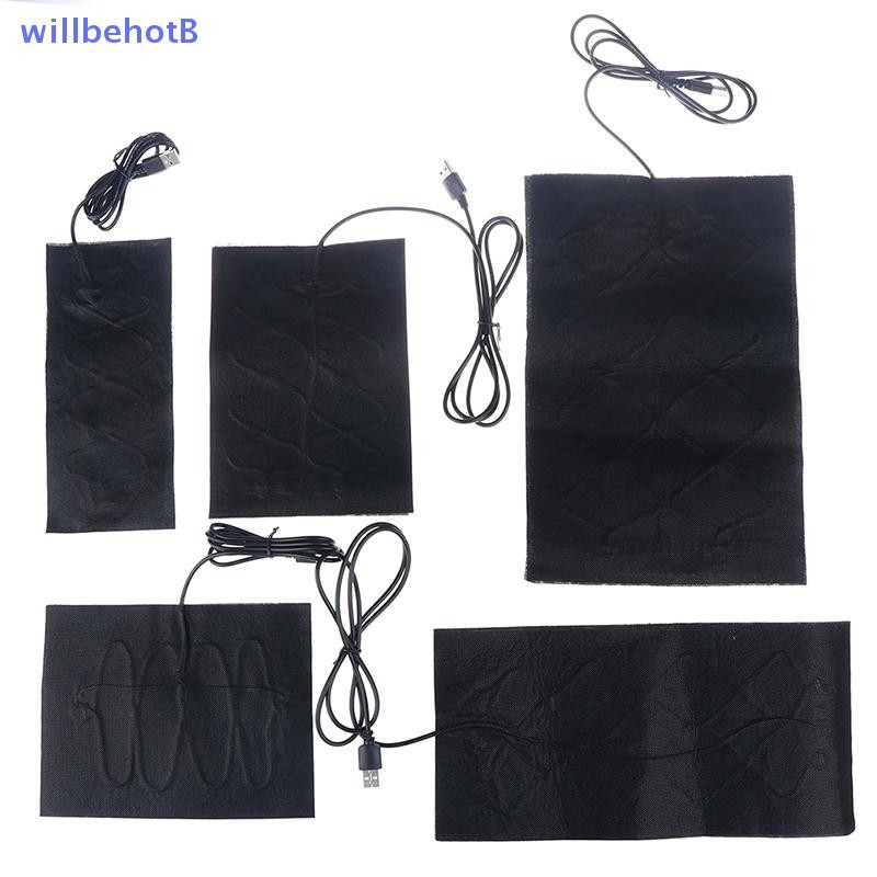 [WillbehotB] Almofadas Aquecidas De Fibra De Carbono Quente USB De 7 Tamanhos Jaqueta Aquecida Casaco Colete Aquecimento