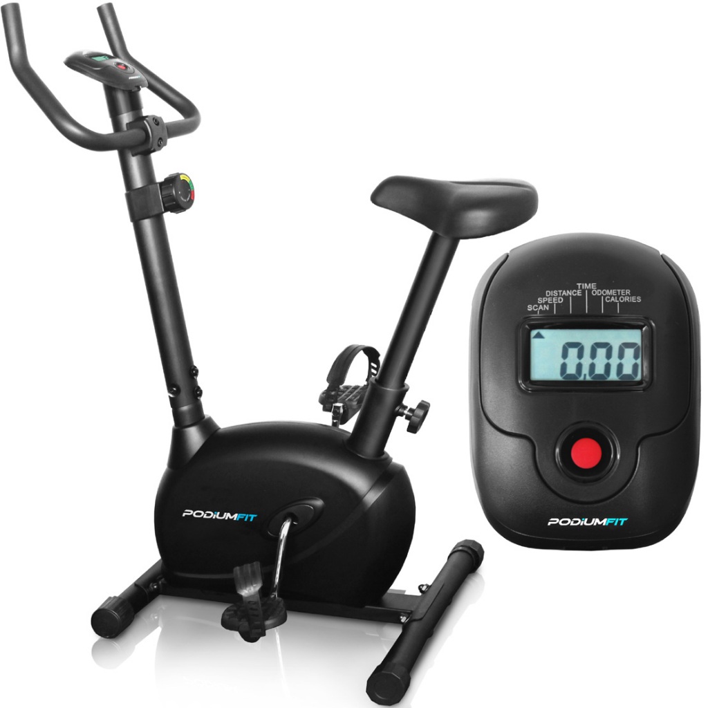 Bicicleta Ergométrica PodiumFit V100 - Magnética - 8cargas - Max120Kg - Silenciosa